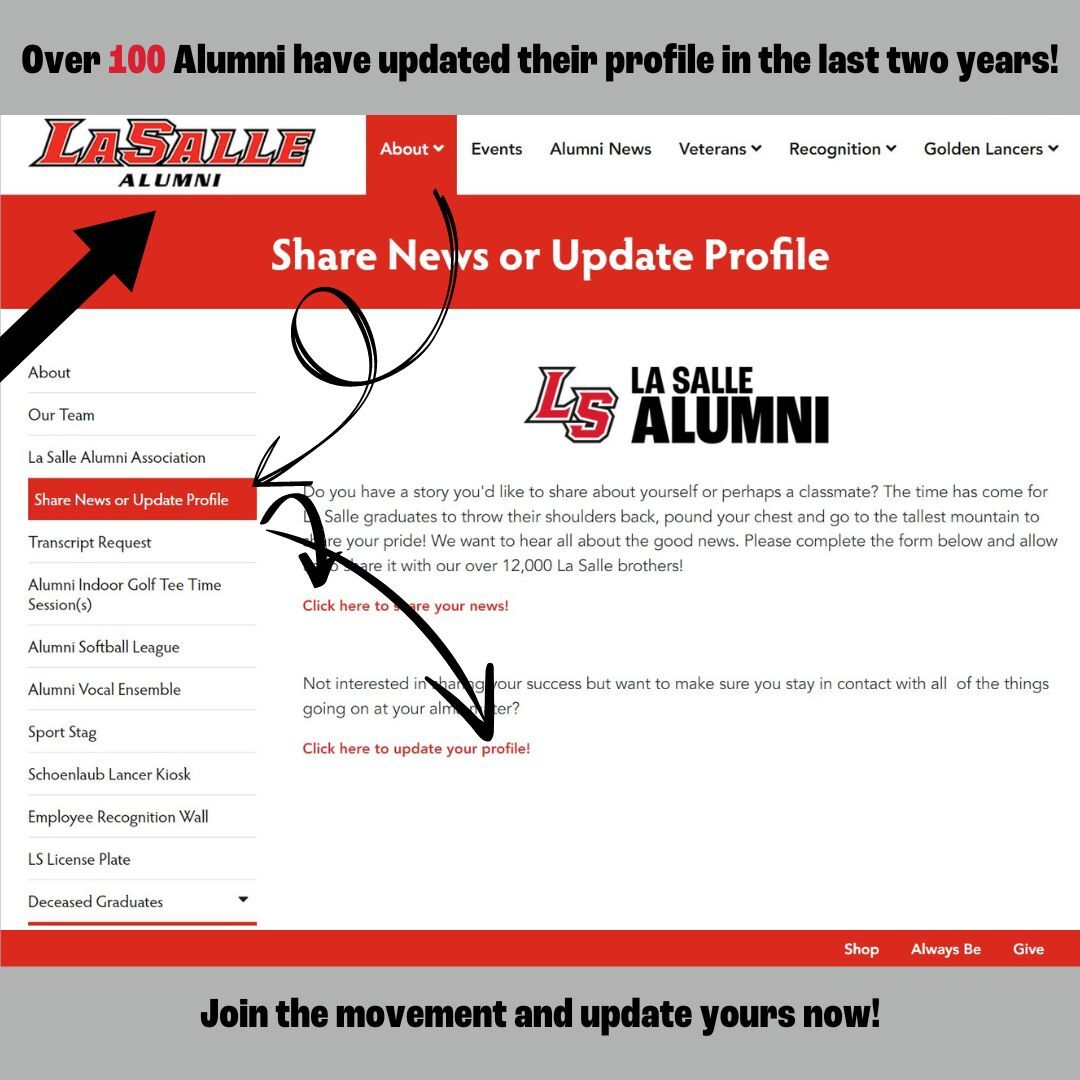 Over 100 alumni update information